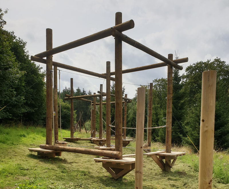 Low Ropes - A photo of the low ropes course